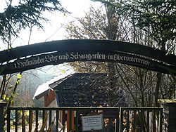 Eingang des Heilkräutergartens