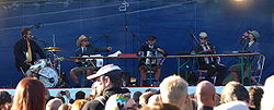 Eläkeläiset 2008 bei einem Open-Air-Konzert im Kaivopuisto in Helsinki anlässlich der 160-Jahre-Stadtfeier von Joensuu.