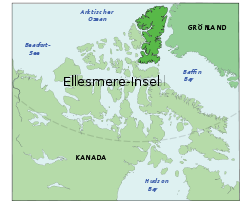 Lage von Ellesmere Island