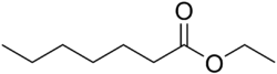 Strukturformel von Ethylheptanoat