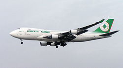 Boeing 747-400F (B-16481) der EVA Air Cargo in alter Lackierung