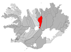Lage von Eyjafjarðarsveit