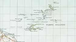Karte der Inseln von 1947