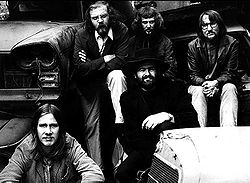 Floh de Cologne im Jahr 1969: v.l. Gerd Wollschon, Hansi Frank, Markus Schmid, Dick Städtler, Dieter Klemm
