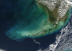 Satellitenaufnahme der Florida Keys