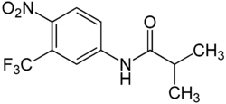 Strukturformel von Flutamid