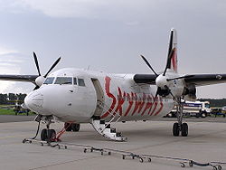 Fokker 50 der Skyways Express