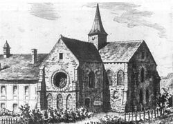 Abteikirche von Nordosten um 1880