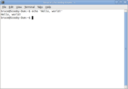 Screenshot von GNOME Terminal