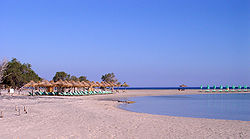 Strand auf Kreta vor Elafonisi