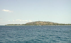 Blick von Gili Meno auf die Insel