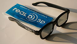 Brille für das RealD Projektionsverfahren