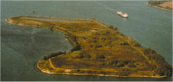 Luftbild der Insel nach Norden