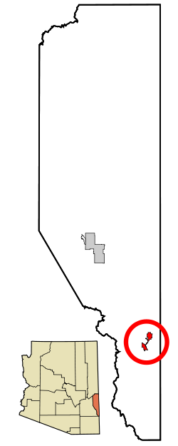 Greenlee County Incorporated and Unincorporated areas Duncan highlighted.svg