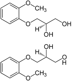 Guaifensin-Enantiomere Strukturformeln.png