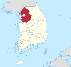 Karte: Gyeonggi-do in Südkorea