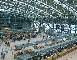 Hamburger Flughafen Terminal 2 – Abflugebene