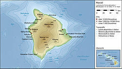 Topographie von Hawaiʻi