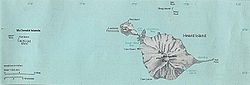 Heard-Insel und die McDonald-Inseln (links im Bild)