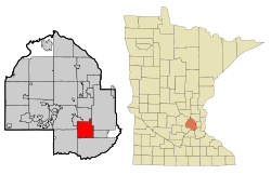 Hennepin County Minnesota Incorporated and Unincorporated areas Edina Highlighted.svg