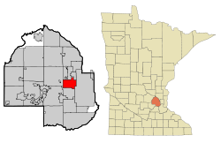 Hennepin County Minnesota Incorporated and Unincorporated areas Golden Valley Highlighted.svg