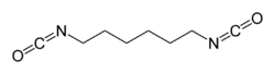 Struktur von Hexamethylendiisocyanat