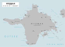 Karte der Insel Hiiumaa