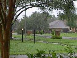 Hurrikan Lili fegt über Lafayette