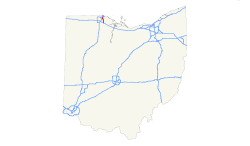 Streckenverlauf der Interstate 280