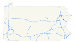Streckenverlauf der Interstate 380