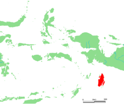 Karte von Aru-Inseln