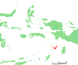 Karte von Kai-Inseln