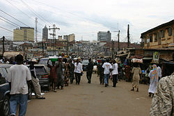 Straßenszene in Ibadan