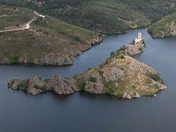 Luftbild der Île de Grangent