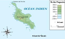 Karte der Île des Pingouins