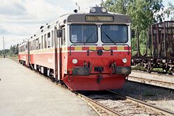 Triebzug der Inlandsbahn nördlich von Östersund