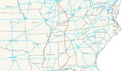Streckenverlauf der Interstate 65