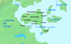 Lageplan der Insel und ihrer Nachbarn