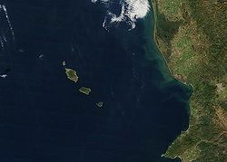 NASA-Bild der Marias-Inseln vor der Küste Mexikos