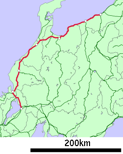 Strecke der Hokuriku-Hauptlinie