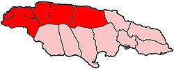 Karte Bistum Montego Bay