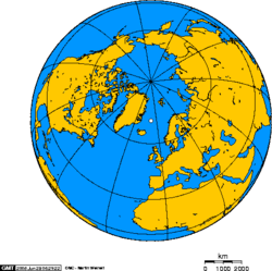 Lagekarte Globus (weißer Punkt in der Mitte)