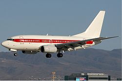 Eine Boeing 737-600 der "Janet"