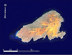 Satellitenbild von Kahoʻolawe