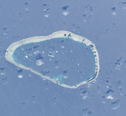 ISS-Bild von Kapingamarangi