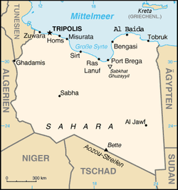 Libyen mit Großer Syrte