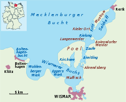 Die Insel Kieler Ort als Teil der Wismarer Bucht