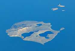 Central Island in der Mitte des Turkana-Sees