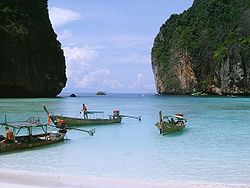 Andere Ansicht der Maya Bay