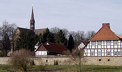 Blick auf das Kloster Loccum